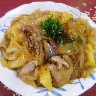 マロニー椎茸豚肉じゃが